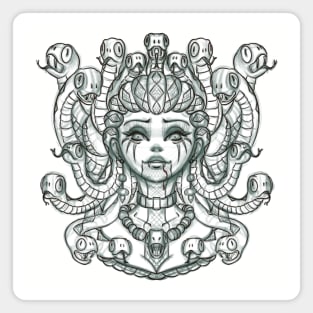 Medusa Lineart Magnet